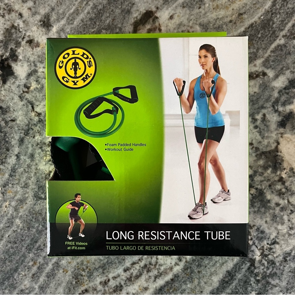 Gold's Gym Long Resistance Tube - Green